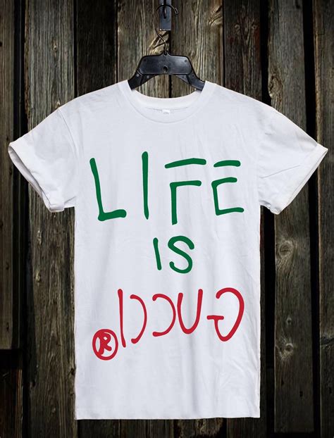 life is gucci women's t shirt|t shirt amour gucci.